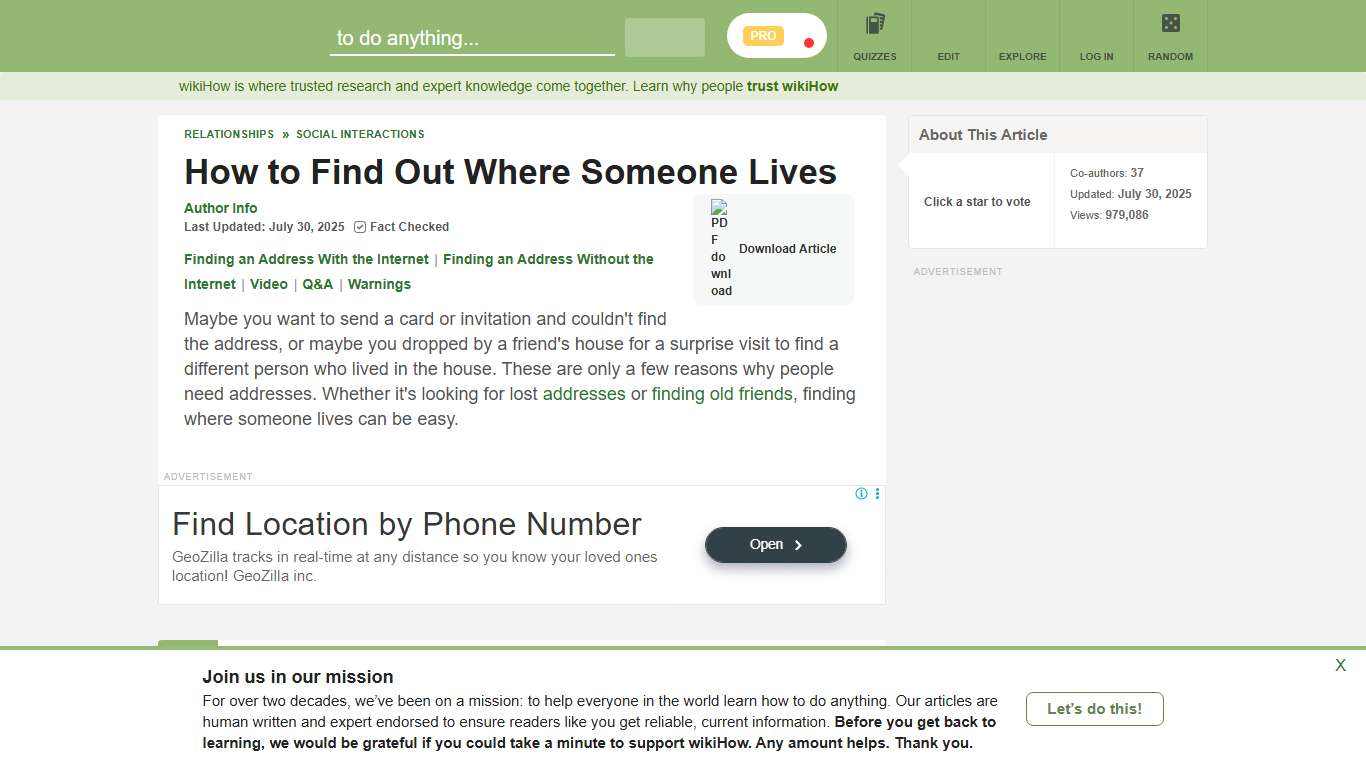How to Find Out Where Someone Lives: 8 Steps (with Pictures)